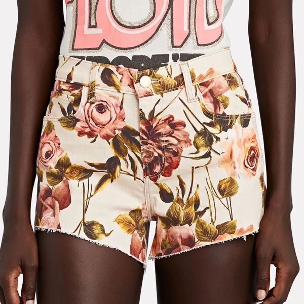 L'AGENCE Audrey Cut-Off Denim Shorts, NWOT